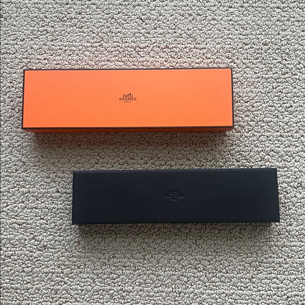 Hermes Bracelet /Jewelry orange box + case - Picture 2 of 11